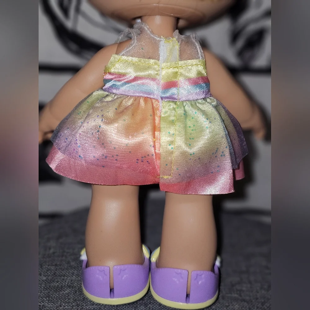 EUC Kindi Kids Fun Time 10 inch Doll - Mystabella Unicorn  Rainbow Hair